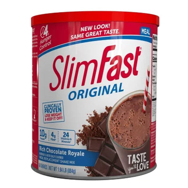 Slimfast Original 10G Protein Meal Replacement Shake Mix, Chocolate Royale (34 Servings, 31.18 Oz.)