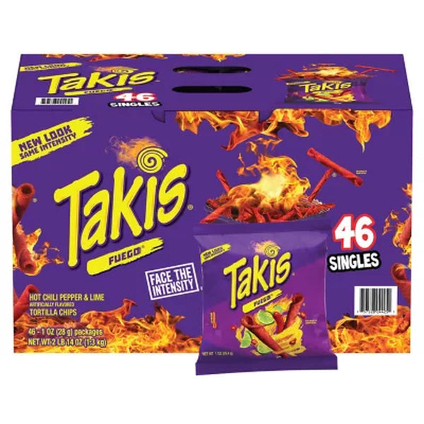 Takis Fuego Rolled Tortilla Chips (1 Oz., 46 Pk.)
