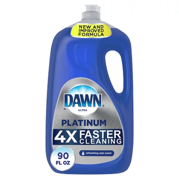 Dawn Platinum Dishwashing Liquid Dish Soap, Refreshing Rain (90 Fl. Oz.)